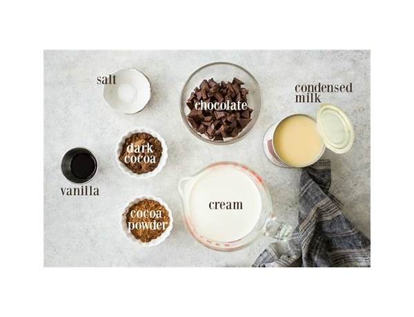 Chocolate ice cream ingredients