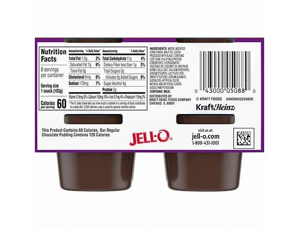 Chocolate pudding food facts