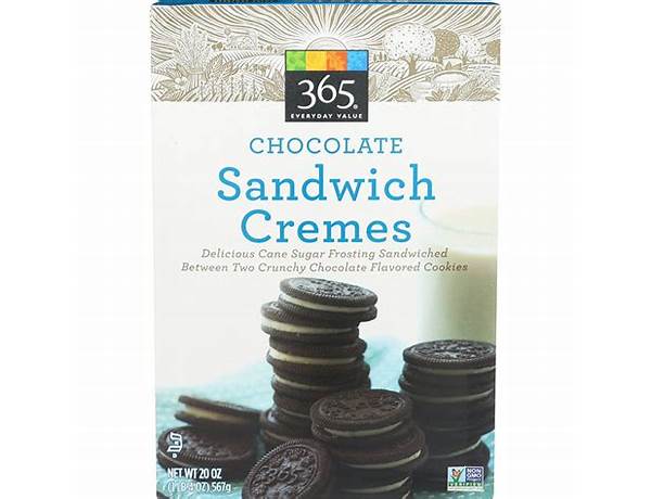 Chocolate sandwich cremes food facts