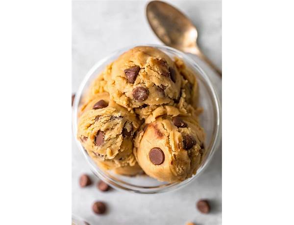 Chocolatey chip cookie dough ingredients