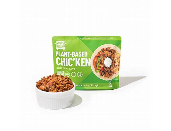Chopped fajita plant-based chic'ken food facts