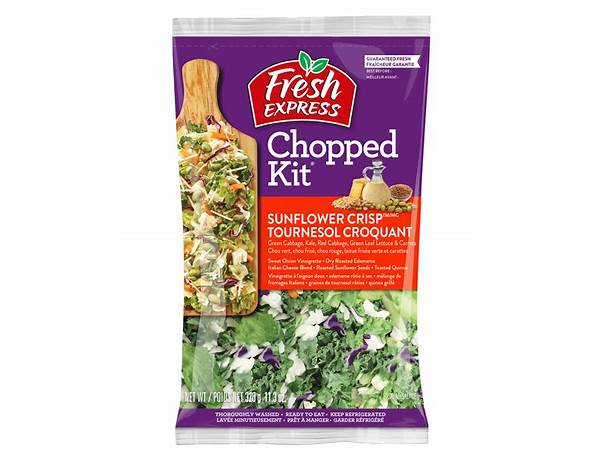 Chopped kit: sunflower crisp ingredients