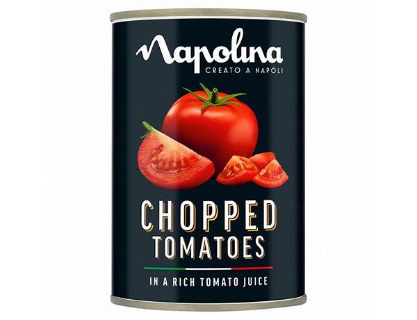 Chopped tomatoes in a rich tomato juice food facts