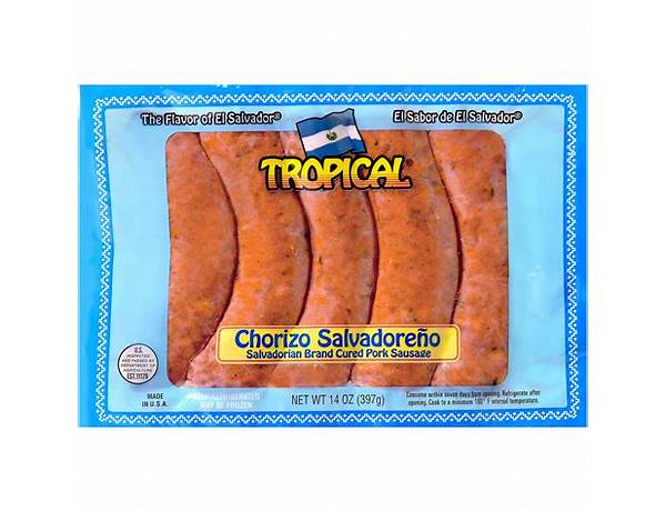 Chorizo salvadoreño ingredients