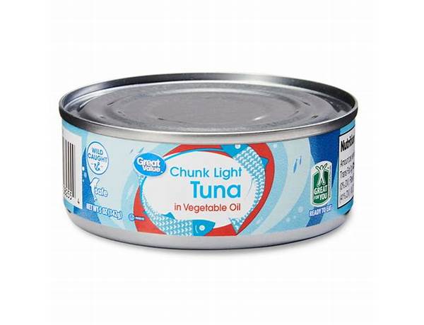 Chunk light tuna in vegetable oil food facts