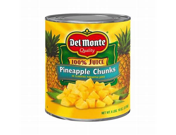 Chunk pineapple in pineapple juice ingredients