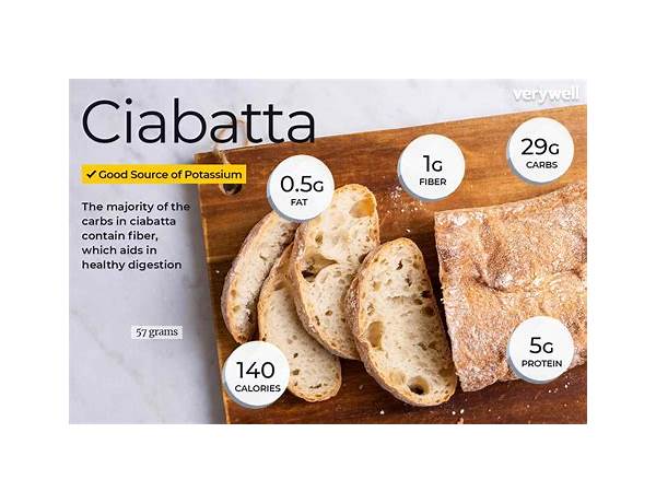 Ciabatta baguette food facts