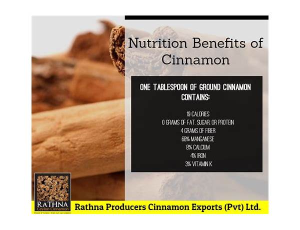 Cinnamon, ground ceylon food facts