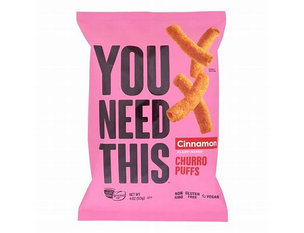 Cinnamon churro puffs food facts