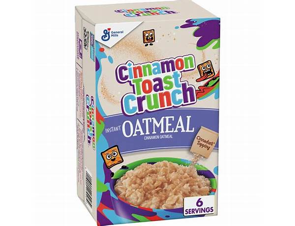 Cinnamon crunch instant oatmeal food facts