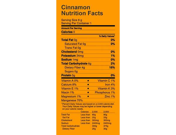 Cinnamon nutrition facts