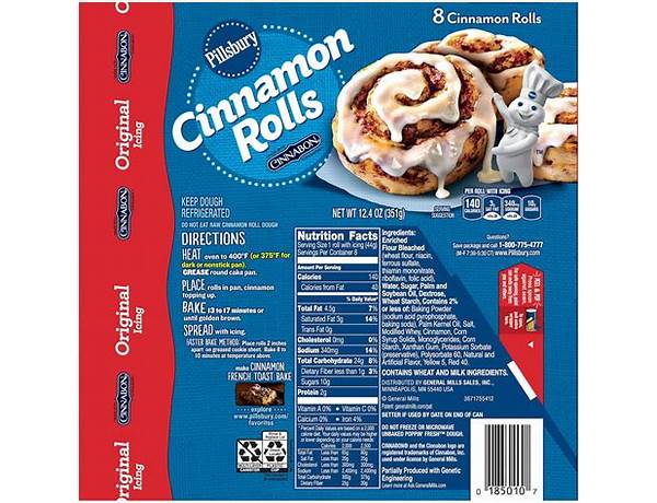 Cinnamon roll nutrition facts