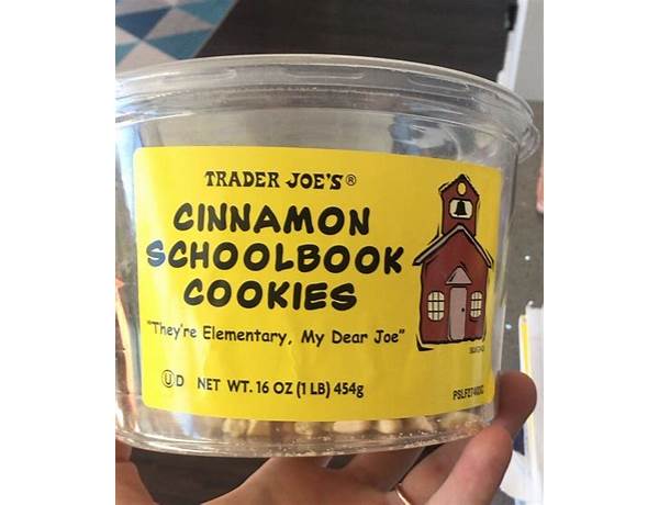 Cinnamon schoolbook cookie food facts