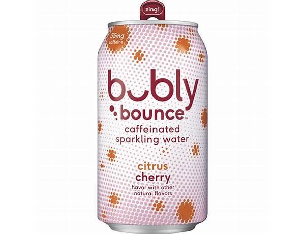 Citrus cherry caffeinated sparkling water nutrition facts