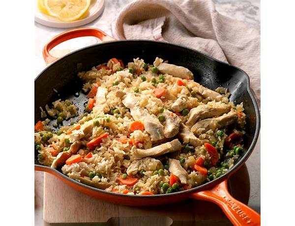 Citrus chicken with rice ingredients