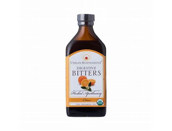 Citrus digestive bitters | organic herbal supplement nutrition facts