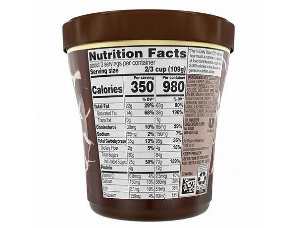 Classic ice cream nutrition facts