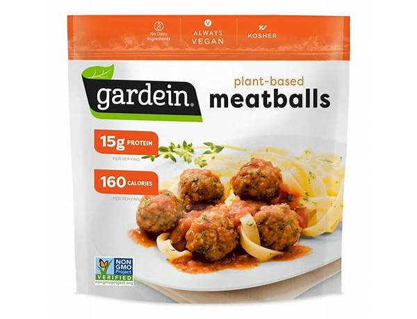 Classic meatless meatballs ingredients