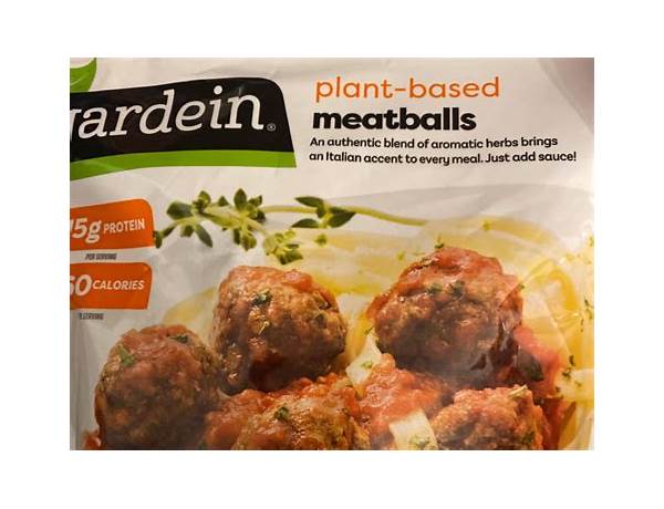 Classic meatless meatballs nutrition facts