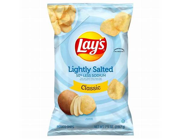 Classic potato chips lightly salted ingredients