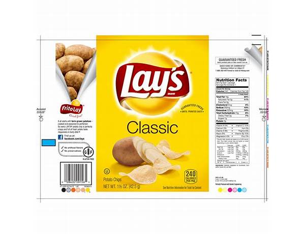 Classic potato chips nutrition facts