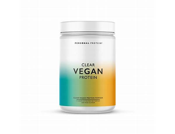 Clear vegan protein ingredients