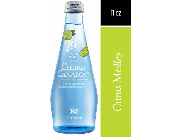 Clearly canadian zero sugar citrus medley food facts