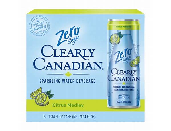 Clearly canadian zero sugar citrus medley nutrition facts