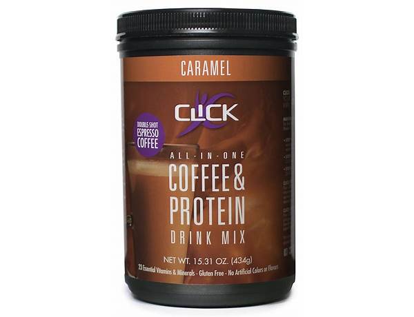 Click coffee and protein food facts