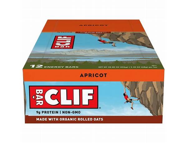 Clif bar, apricot food facts