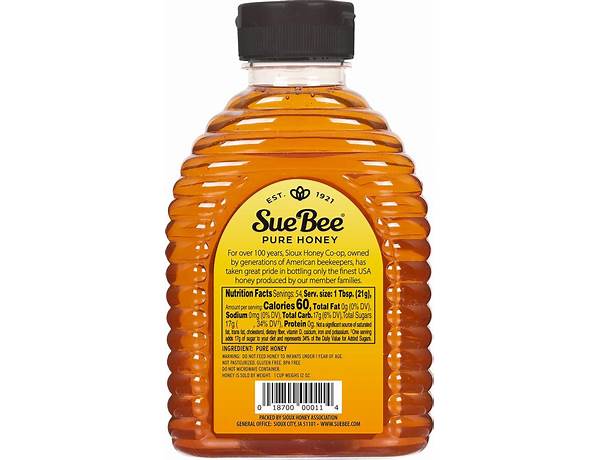 Clover honey miel de trébol ingredients
