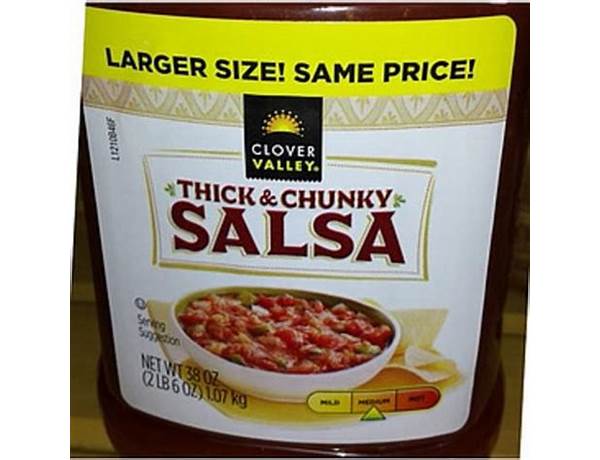 Clover valley salsa nutrition facts