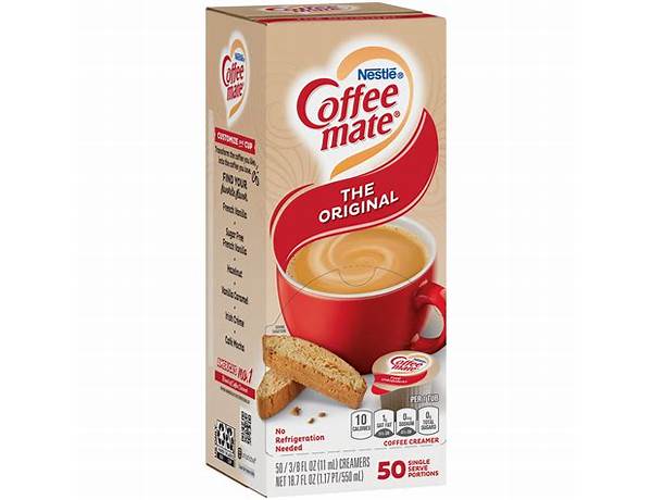 Cm original creamer (singles) food facts