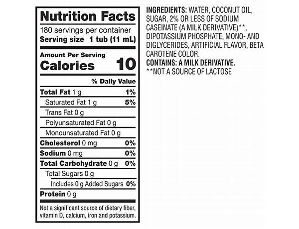 Cm original creamer (singles) ingredients