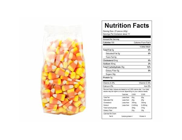 Coastal bay, candy corn nutrition facts