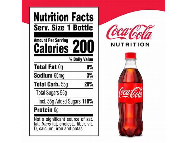 Coca  cola (16.9oz) nutrition facts