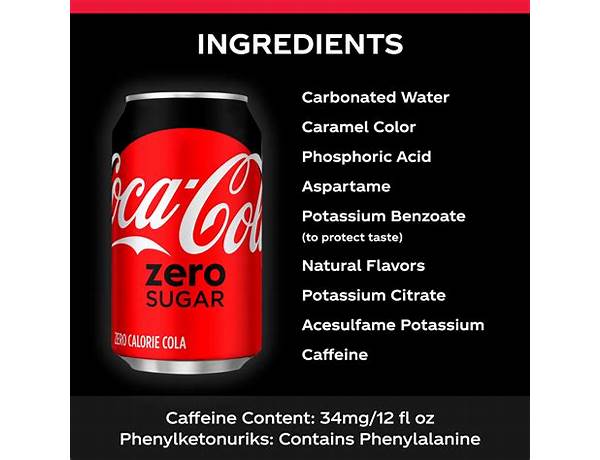 Coca-cola zero sugar ingredients