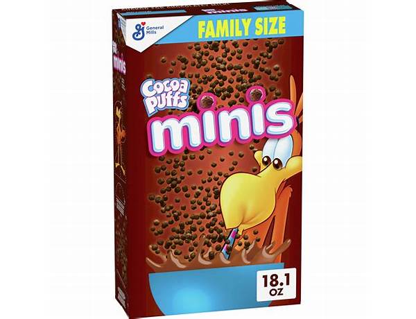 Cocoa puffs minis food facts