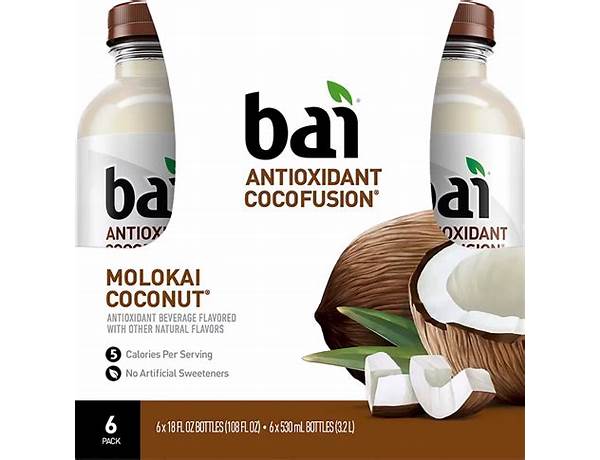 Cocofusion molokai coconut food facts