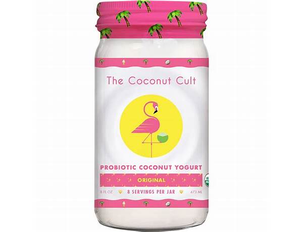 Coconut cult santa's probiotic yogurt nutrition facts