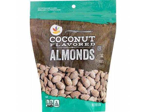 Coconut flavored almonds food facts