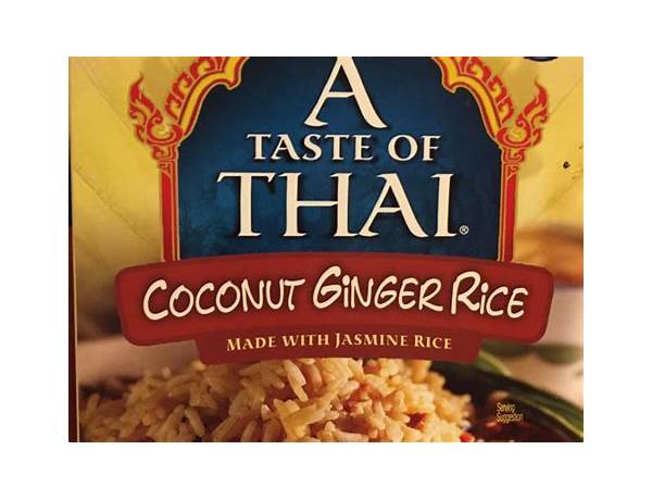 Coconut ginger rice nutrition facts