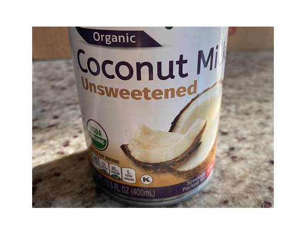 Coconut milk, unsweetened food facts