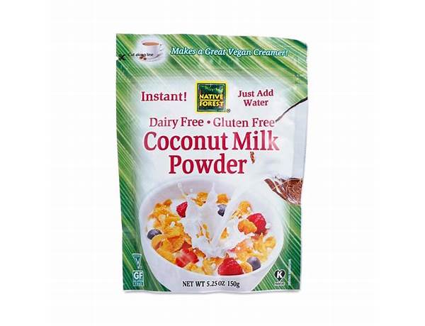 Coconut milk powder food facts