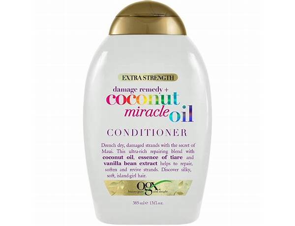 Coconut miracle oil conditioner nutrition facts