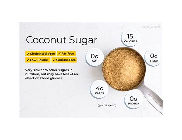 Coconut sugar food facts