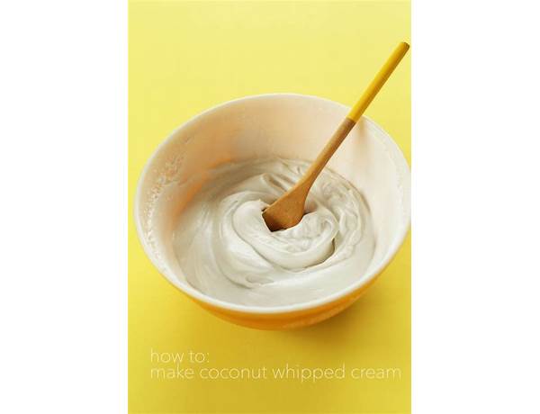 Coconut whipped cream food facts