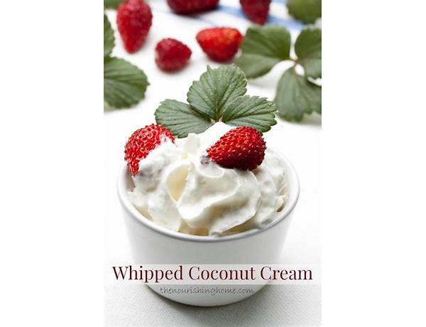 Coconut whipping cream ingredients