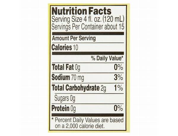 Coctell nutrition facts