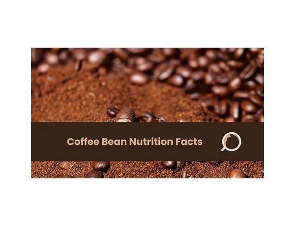 Coffee beans food facts